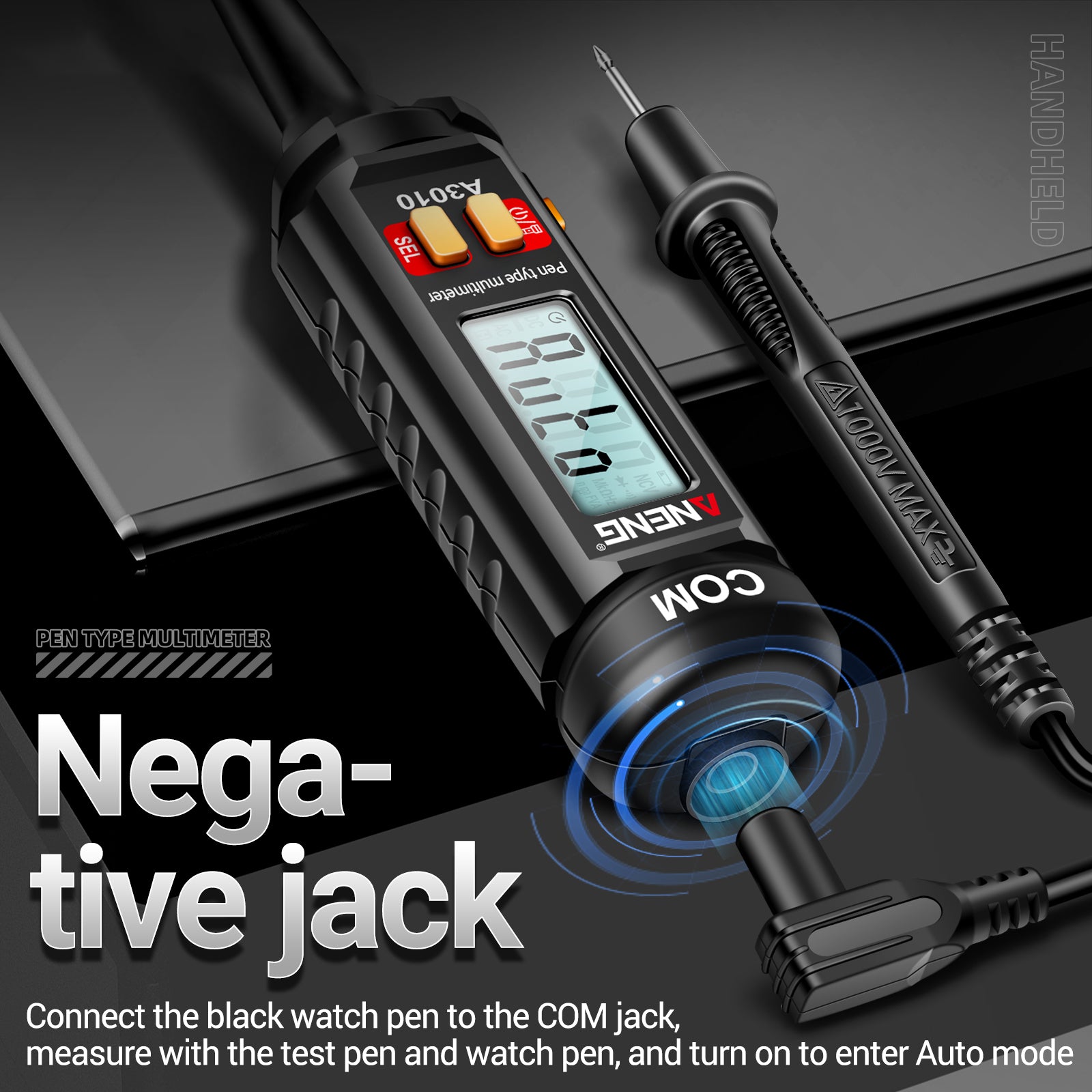 ANENG A3010 2-in-1 Digital Multimeter Test Pen Cable Breakpoint Tester DC / AC Voltage Capacitance Meter ANENG A3010 2-in-1 Digital Multimeter Test Pen Cable Breakpoint Tester DC / AC Voltage Capacitance Meter